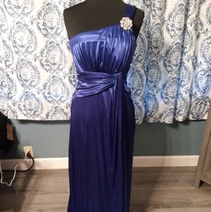 Purple formal with rhinestones accent
